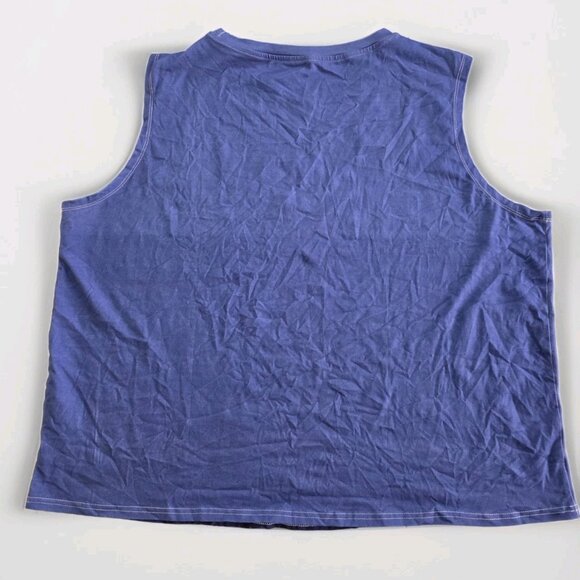 Punks Not Dead Tank Top Mens 2XL Purple Skull Graphic Biker Stretch Unbranded - Picture 2 of 10